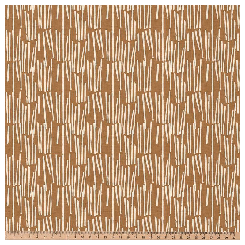 Printed Cotton LEKKER Caramel / White